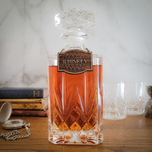 Load image into Gallery viewer, Vintage Style Wood Decanter Tag - Bling for the Well Dressed Bar