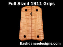Load image into Gallery viewer, Tiger stripe maple full sized 1911 grips