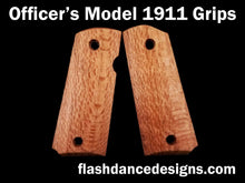 Load image into Gallery viewer, Officer's model 1911 grips in silky oak
