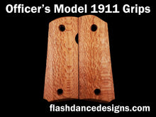 Load image into Gallery viewer, Officer's model 1911 grips in silky oak