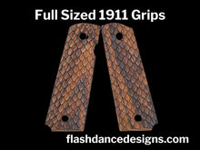 Load image into Gallery viewer, Zebrawood Full Sized 1911 Grips
