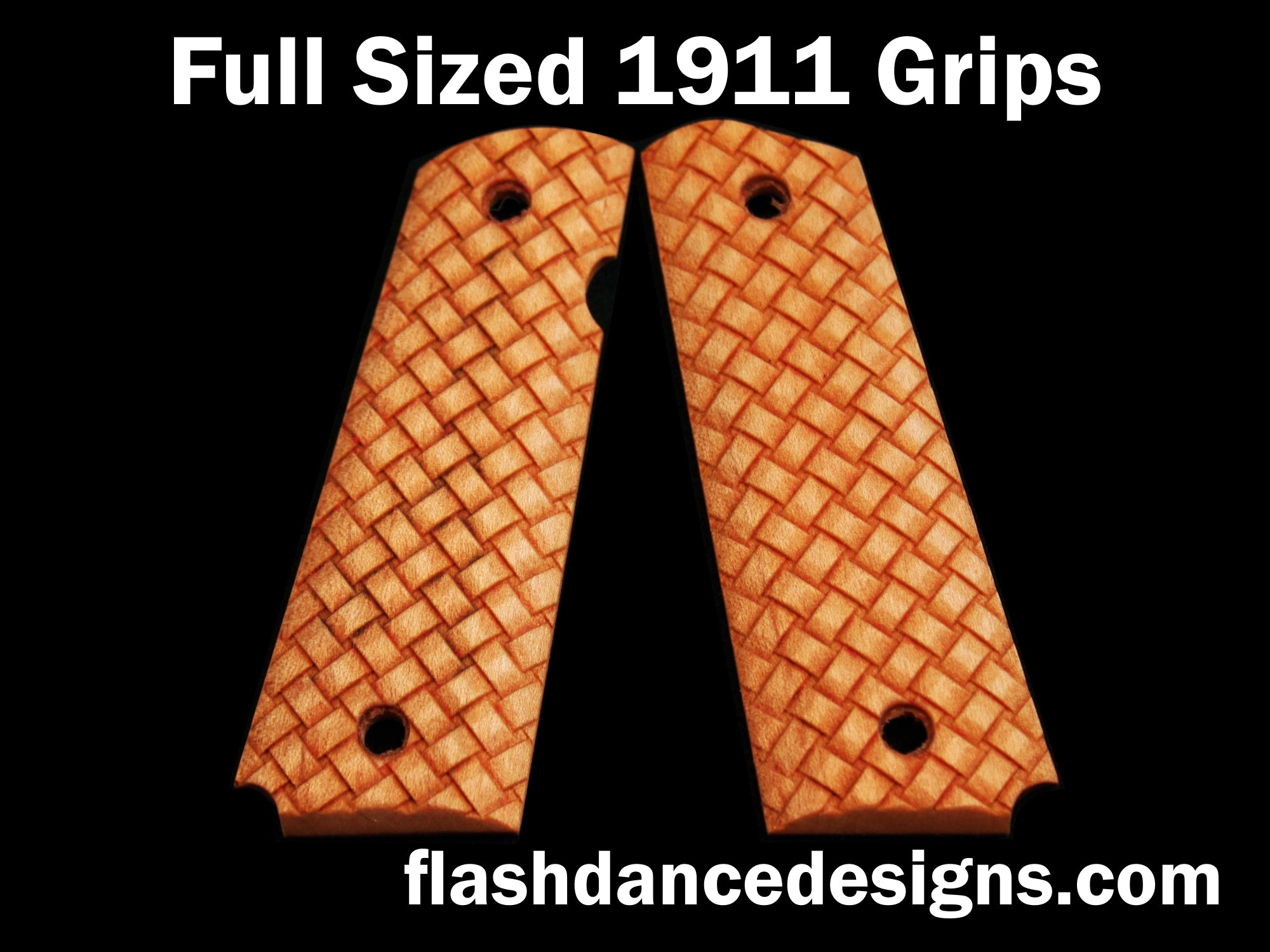 Maple Full Sized 1911 Grips – Flashdance Designs